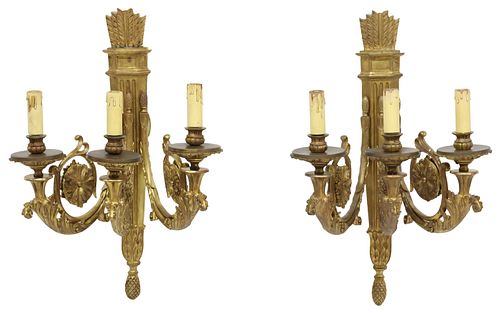 (2) LARGE FRENCH LOUIS XVI STYLE