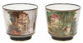 (2) LARGE FRENCH PORCELAIN CAC