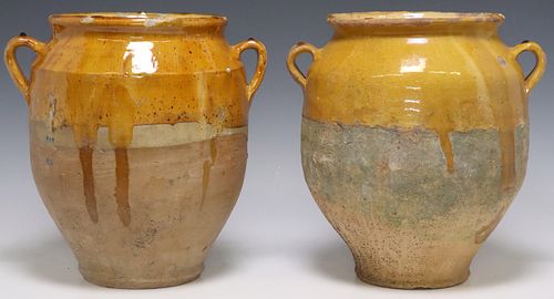 (2) LARGE FRENCH PROVINCIAL OCHRE