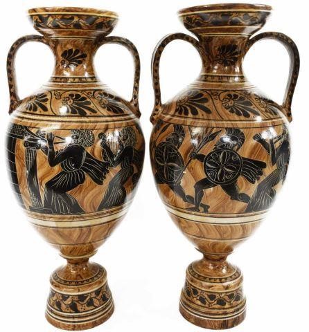 (2) LARGE GREEK NEOCLASSICAL