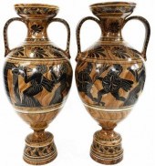 (2) LARGE GREEK NEOCLASSICAL A