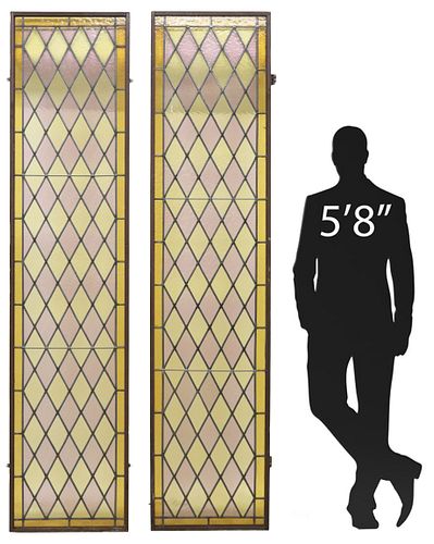 (2) LARGE ITALIAN STAINED &AMP;