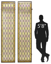 (2) LARGE ITALIAN STAINED &AMP