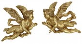 (2) LARGE ITALIANATE GILTWOOD