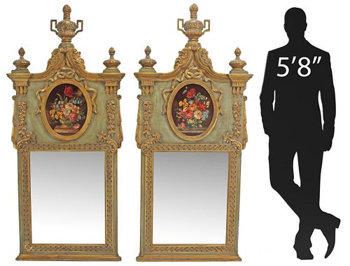 (2) LARGE LOUIS XVI STYLE PARCEL