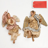(2) LARGE NEAPOLITAN ANGEL CRE