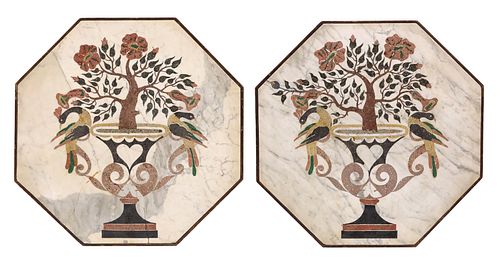 (2) LARGE NEOCLASSICAL HEXAGONAL