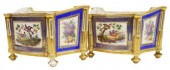 (2) LARGE OLD PARIS PARCEL GIL