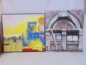 2 LARGE PAINTINGS, "IN THE VAL