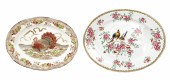(2) Large porcelain oval platt