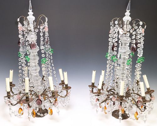 (2) LARGE REGENCE STYLE CRYSTAL