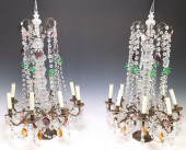 (2) LARGE REGENCE STYLE CRYSTA