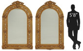 (2) LARGE REGENCE STYLE GILT C