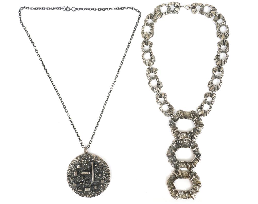 2 LARGE ROBERT LARIN PENDANT
