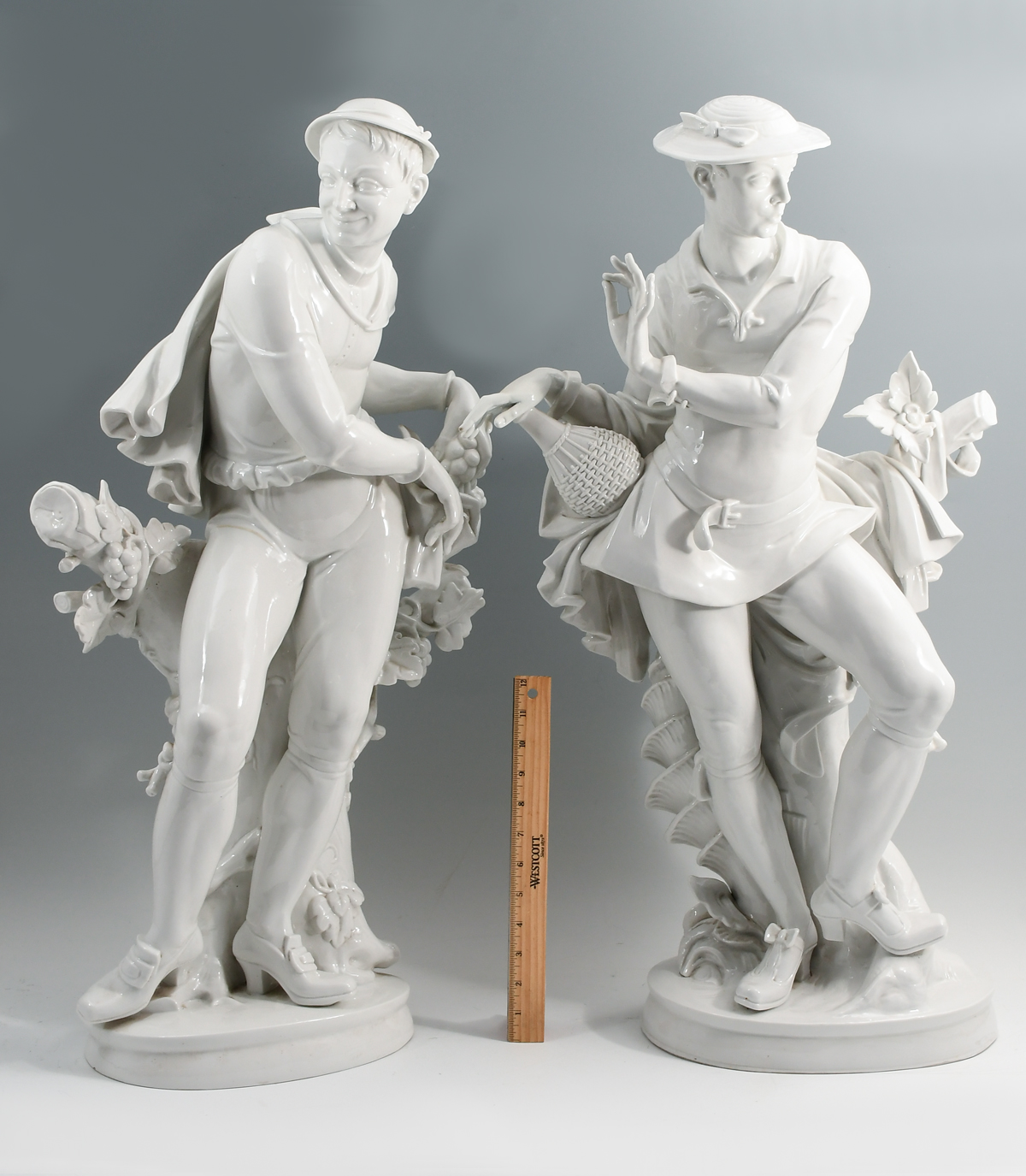2 LARGE ROSENTHAL BLANC DE CHINE