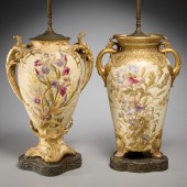 (2) LARGE ROYAL BONN PORCELAIN