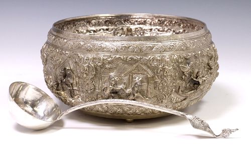 (2) LARGE SOUTHEAST ASIAN SILVER