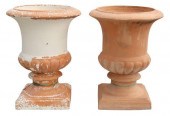(2) LARGE TERRACOTTA CAMPANA-F
