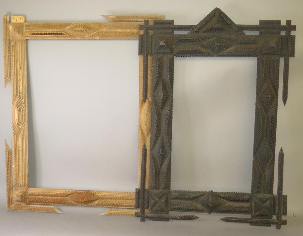 2 LARGE TRAMP ART STYLE FRAMESca.