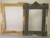 2 LARGE TRAMP ART STYLE FRAMES