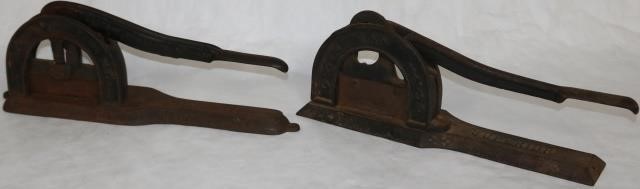 2 LATE 19TH C. CAST IRON TOBACCO