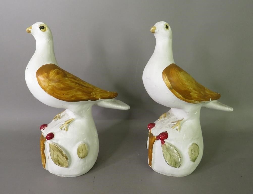 2 LATE ERA CARNIVAL CHALKWARE