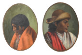2 LATIN AMERICA FOLK ART PORTR