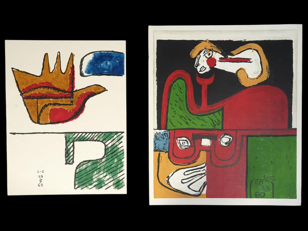 2 LE CORBUSIER LITHOS 'PORTRAIT'