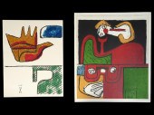 2 LE CORBUSIER LITHOS 'PORTRAI