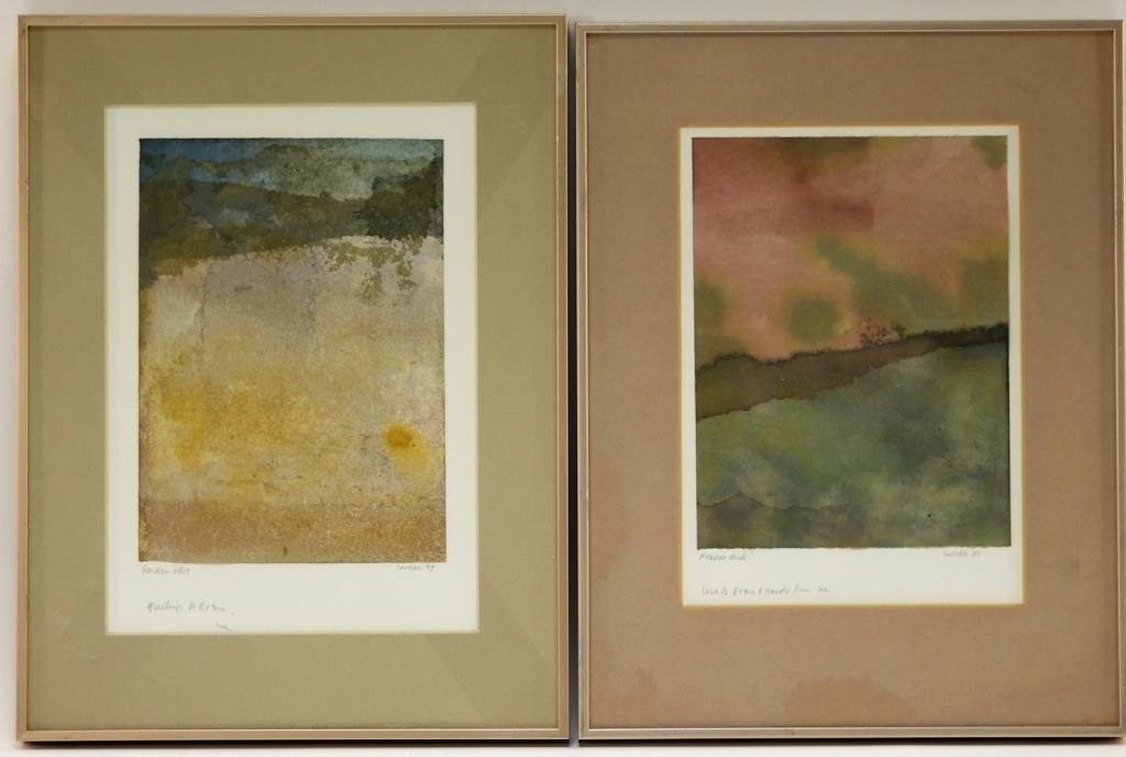 2 LEE HALL MODERN ABSTRACT