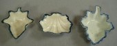 2 Leeds creamware blue feather