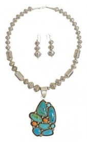 (2) LESLIE NEZ NAVAJO STERLING