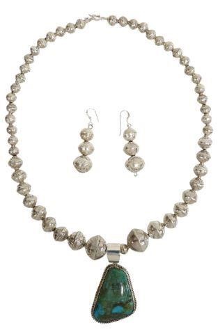(2) LESLIE NEZ NAVAJO STERLING &