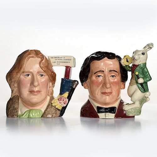 2 LG DOULTON CHARACTER JUGS OF