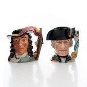 2 LG FRANKLIN PORCELAIN CHARAC