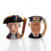 2 LG FRANKLIN PORCELAIN CHARAC