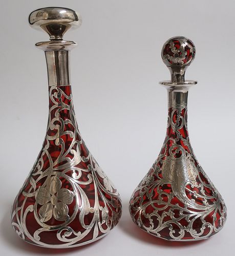 2 LG STERLING OVERLAY & RUBY
