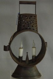 2 light toleware lantern of dr