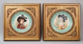 2 LIMOGES PORTRAIT PLATES REMB
