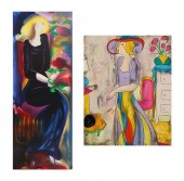 2 LINDA LE KINFF SERIGRAPHSLin