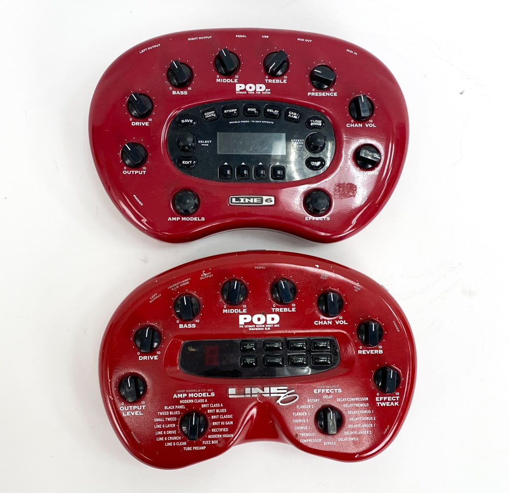 (2) LINE 6 POD AMP MODELER