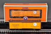 (2) LIONEL NYC STEEL-SIDED REE