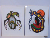 2 LITHOGRAPHS "TRANQUILITY" BY