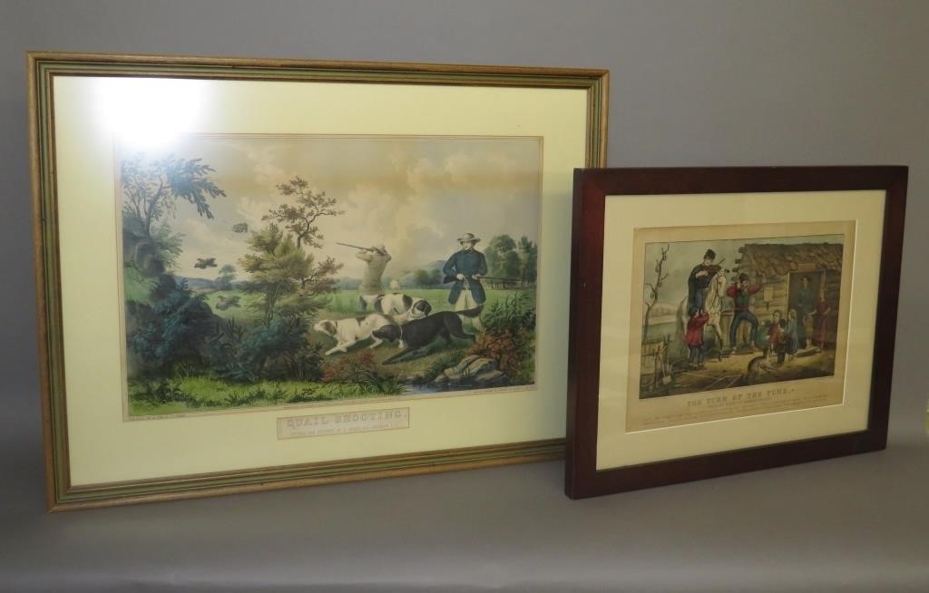 2 LITHOGRAPHSca. 1860; one