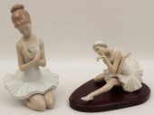 2 LLADRO FIGURES OF BALLERINAS