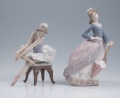 2 LLADRO GIRL FIGURINES: OPENI
