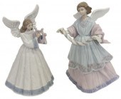 (2) LLADRO PORCELAIN ANGEL TRE