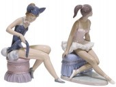 (2) LLADRO PORCELAIN FIGURES,