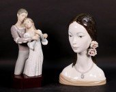 2 LLADRO PORCELAIN FIGURES DAN