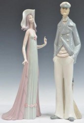 (2) LLADRO PORCELAIN FIGURES,